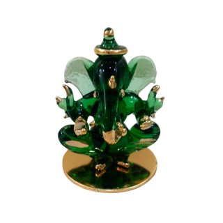 Double Side Face Ganesh Idol for Car Dashboard, Home Decor and Showpiece