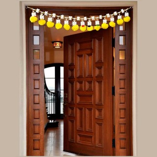 Marigold Mogra Toran for Entrance Door & Pooja Room - Traditional Toran (3 Feet)