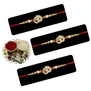 Om Rakhi for Brother Set of 3