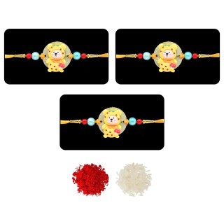 Set of 3 Cartoon Rakhi for Kids