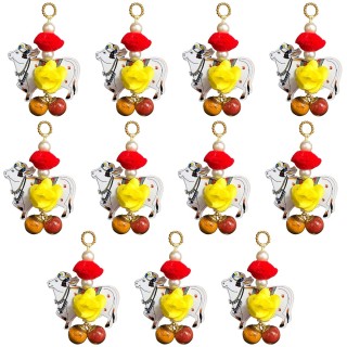 Pichwai Cow Haldi Kumkum Return Gifts for Pooja and Wedding (Pack of 11)