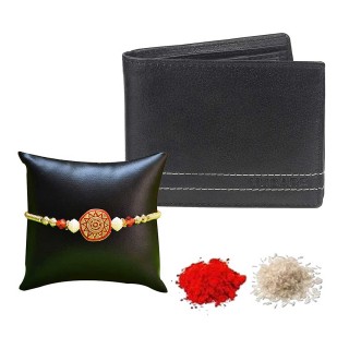 Men's Wallet & Designer Thread with Roli Chawal Pack