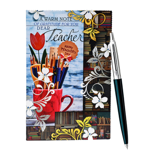 Teacher's Day Gift - Greeting Card, Parker Pen-Gift for Teacher