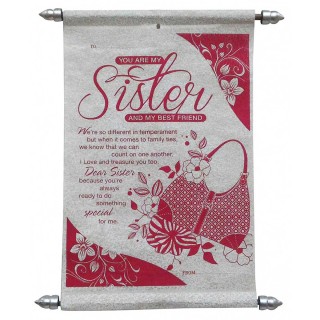 Scroll Card for Sister