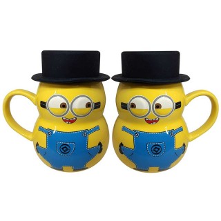 Ceramic Minion Cup/Mug With Cap Lid