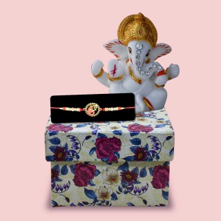 Ganesh Ji Rakhi for Brother with Ganesha Idol and Premium Gift Box