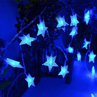 Star String Lights for Diwali and Navratri Home Indoor Outdoor Decoration-Decoration-8 Meter 20 Blue LED