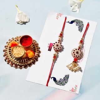 Rakhi for Bhaiya and Bhabhi with Designer Chopra