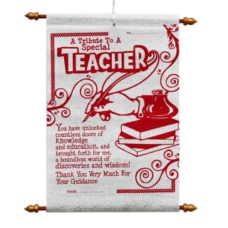 Scroll Card for Teacher