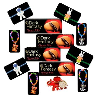 Rakhi for Younger Brother And Kids Cartoon Bracelets 4 Set With Chocolate Gift