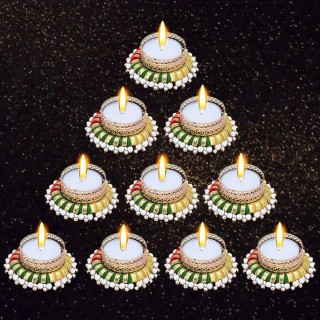 Decorative Tea Light Candle Holder for Diwali Decoration, Home Decor Candles