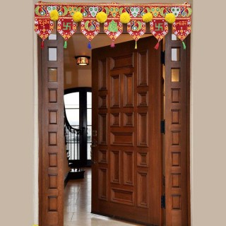 Handmade Shubh Labh Toran for Entrance Door, Temple & Home Decor (3.1 Feet)