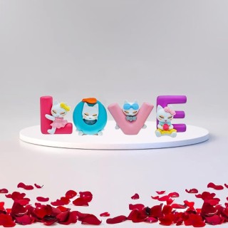 Love Animated Character Showpiece for Car Dashboard