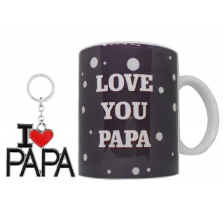 Useful Gift for Papa - Coffee Mug and I Love Papa Keychain