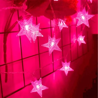 Star String Lights for Diwali and Navratri Home Indoor Outdoor Decoration-Decoration-8 Meter 20 Purple LED