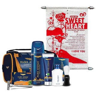 Useful Gift for Men - Shaving & Grooming Kit Combo with Love Scroll Card
