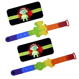 Set of 2 Monkey Rakhi for Kids with Pop It Wristband