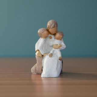 Mother and 2 Children Statue for Mothers Day, Mothers Birthday, To be Mom