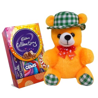 Diwali Combo Gift for Kids - Chocolate Box with Teddy - Beloved Kids - Boys - Girls