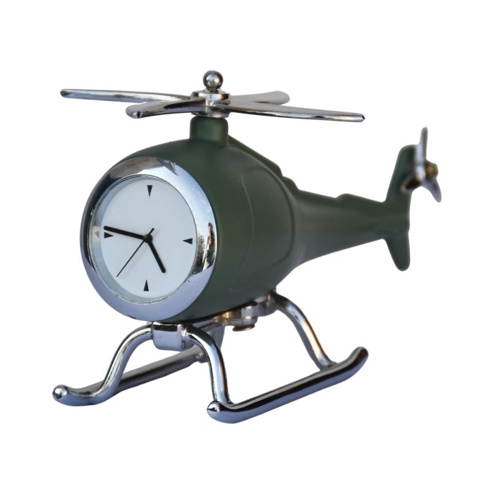 Helicopter Table Clock Showpiece