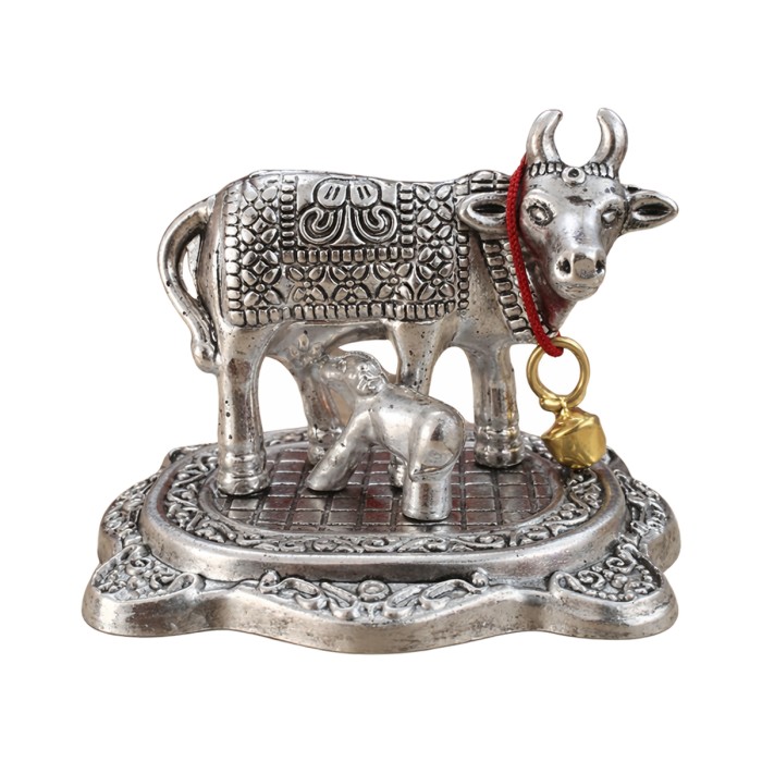 Kamdhenu Cow with Calf Statue (1 No.)