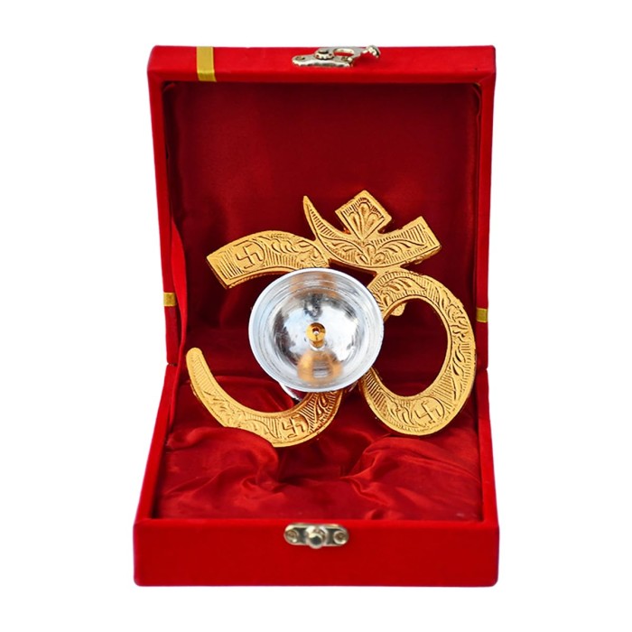 Om Diya with Velvet Gift Box