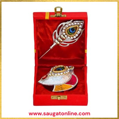 Silver Plated Tilak Set